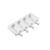 Silikomart Mini Vintage ijsvorm 4 ijsjes 7 x 3,7 cm silicone wit