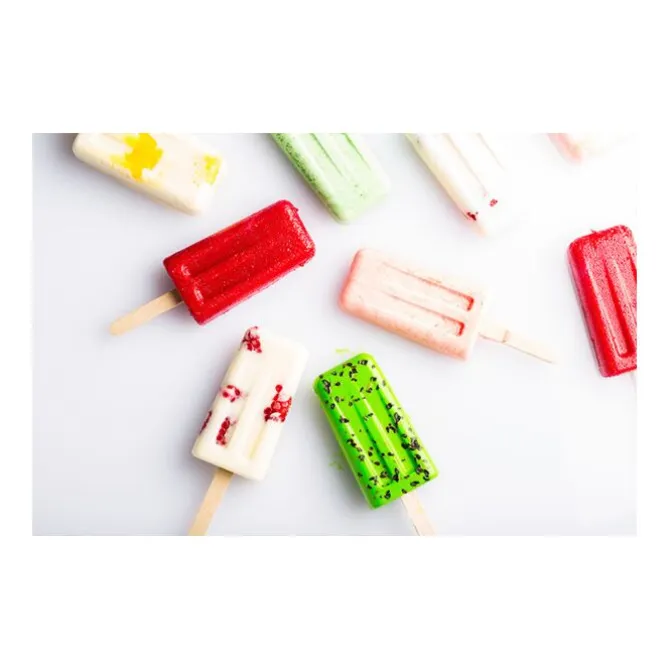 Silikomart Mini Vintage ijsvorm 4 ijsjes 7 x 3,7 cm silicone wit