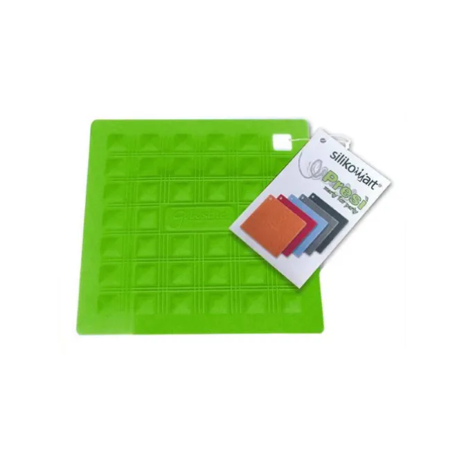 Silikomart pannenlap vierkant 18 cm silicone groen