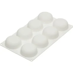 Silikomart Professional bakvorm stone ø 6,5 cm silicone wit
