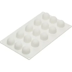 Silikomart Professional bakvorm mini truffels ø 3,2 cm silicone wit