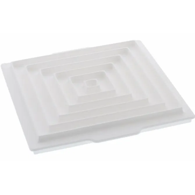 Silikomart Professional Insert Decor vierkant silicone wit