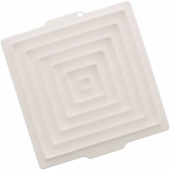Silikomart Professional Insert Decor vierkant silicone wit