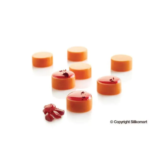 Silikomart Professional Micro Round 5 ø 24 mm, h 12 mm 5 ml silicone wit