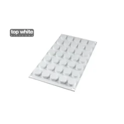 Silikomart Professional Micro Round 5 ø 24 mm, h 12 mm 5 ml silicone wit