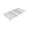 Silikomart Quenelle 01 tritan vorm 24 stuks siliconen
