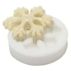 Silikomart Sugarflex decoratiemal sneeuwkristal 6 cm silicone wit