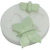 Silikomart Sugarflex decoratiemal vlinders ø 7,2 cm silicone wit