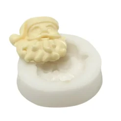 Silikomart Sugarflex decoratiemal kerstman 3,5 cm silicone wit