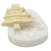 Silikomart Sugarflex kerstboom decoratiemal voor fondant 6,5 cm silicone