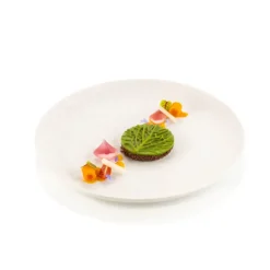 Silikomart Verza 12 decoratie cirkel blad silicone geel