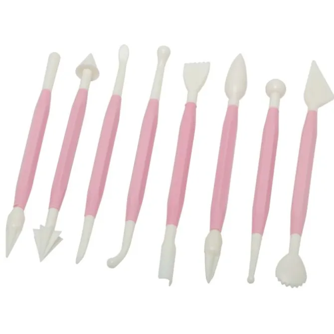 Silikomart Wondercake decoratieset 16 cm kunststof roze 8-delig