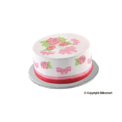 Silikomart Wonder Cakes platte dikke taartbodem ø 35 cm zilverkleurig