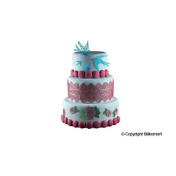 Silikomart Wonder Cakes Tricot Decor Dentelle decoratiemat smal 40 cm silicone wit