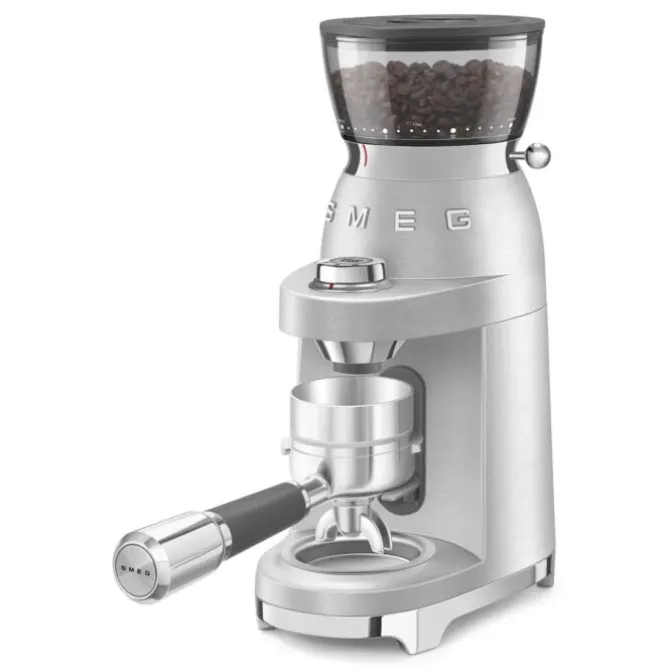 SMEG koffiemaler minipro zilver