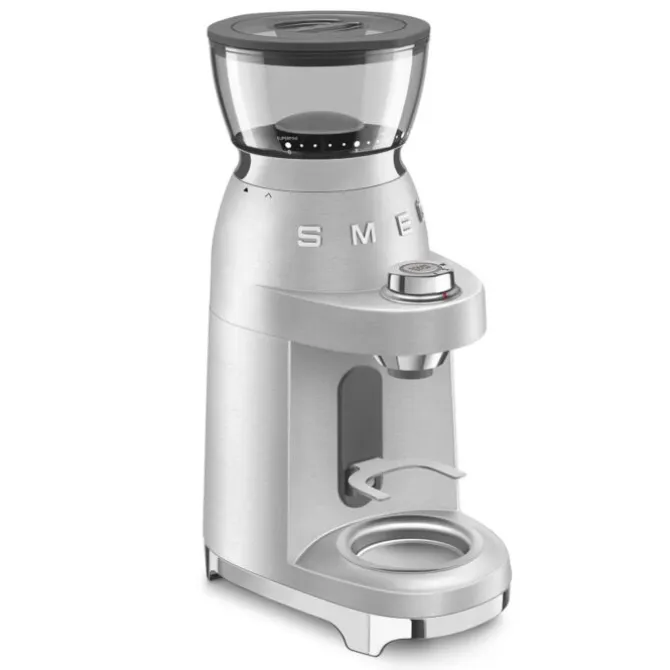 SMEG koffiemaler minipro zilver