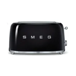 Smeg 50's style broodrooster lang 2 sleuven staal zwart
