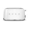 Smeg 50's style broodrooster lang 2 sleuven staal wit