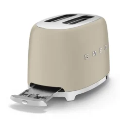 SMEG 50's style broodrooster 2 sleuven staal Moonlight