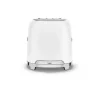 SMEG 50's style broodrooster 2 sleuven staal mat wit