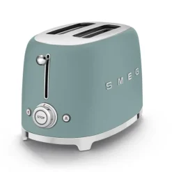 Smeg 50's style broodrooster 2 sleuven staal Emerald Green