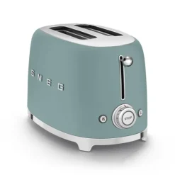 Smeg 50's style broodrooster 2 sleuven staal Emerald Green