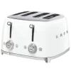 Smeg 50's style broodrooster 4 sleuven staal wit