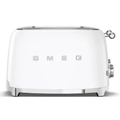 Smeg 50's style broodrooster 4 sleuven staal wit