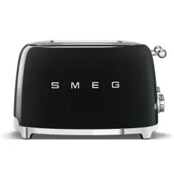 Smeg 50's style broodrooster 4 sleuven staal zwart