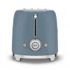 SMEG 50's style broodrooster 2 sleuven staal Storm Blue