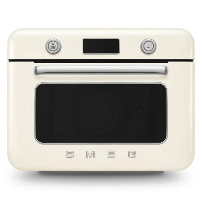 SMEG 50's style Combi stoomoven 30 liter crème