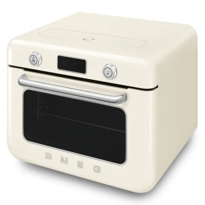 SMEG 50's style Combi stoomoven 30 liter crème