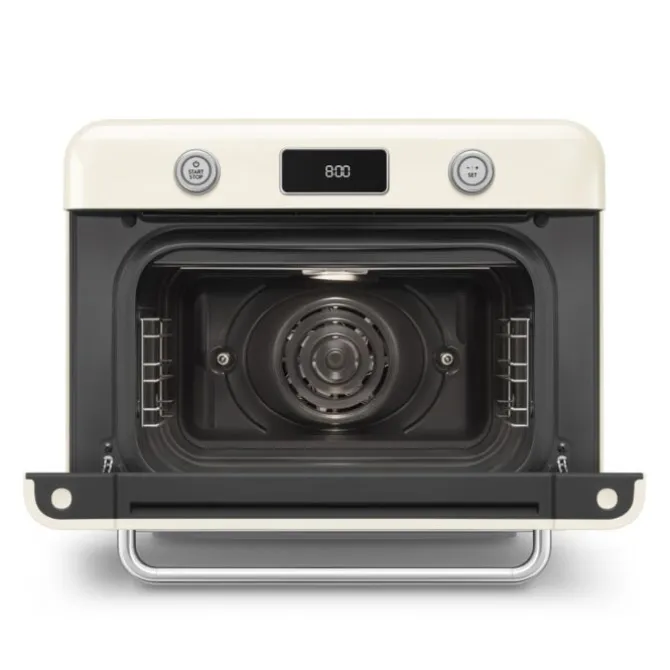 SMEG 50's style Combi stoomoven 30 liter crème
