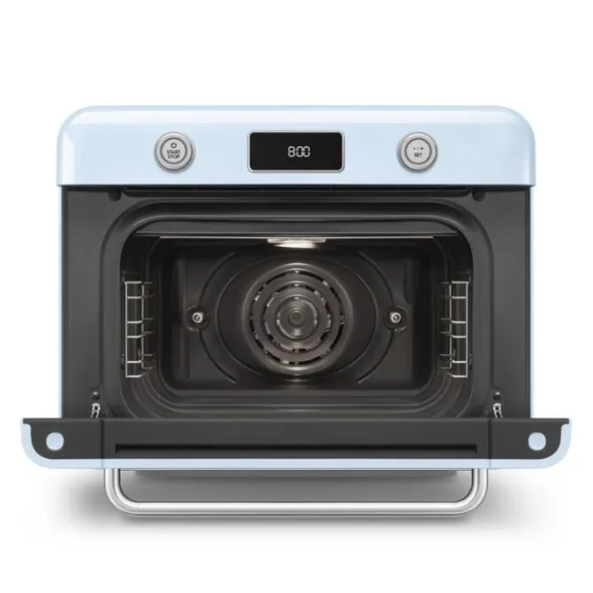 SMEG 50's style Combi stoomoven 30 liter pastelblauw