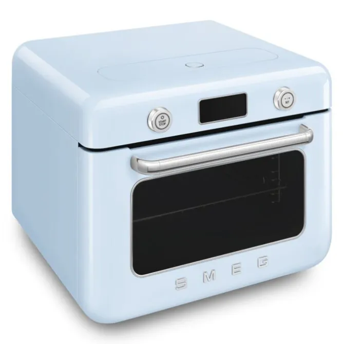 SMEG 50's style Combi stoomoven 30 liter pastelblauw
