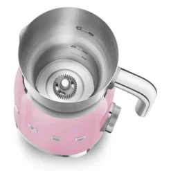 Smeg 50's style elektrische melkopschuimer 600 ml roze
