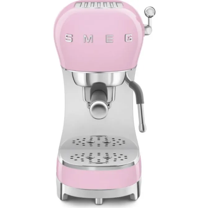 Smeg 50's style handmatige espressomachine roze