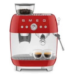 Smeg 50's style handmatige espressomachine 2,4 liter rood