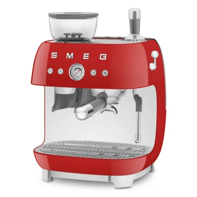 Smeg 50's style handmatige espressomachine 2,4 liter rood