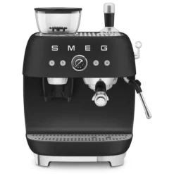 SMEG 50's style handmatige espressomachine 2,4 liter volledig zwart