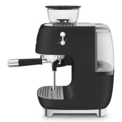 SMEG 50's style handmatige espressomachine 2,4 liter volledig zwart