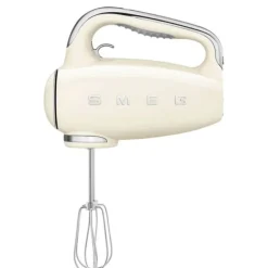 Smeg 50's style handmixer staal crème