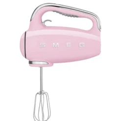 Smeg 50's style handmixer staal roze