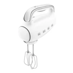 Smeg 50's style handmixer staal wit