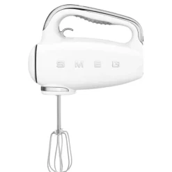 Smeg 50's style handmixer staal wit