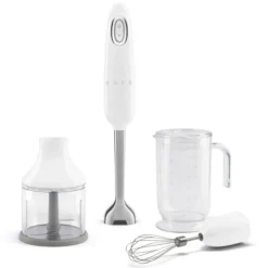 Smeg 50’s style HBF03 staafmixer kunststof wit 4-delig