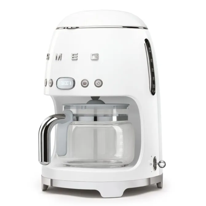 SMEG 50's style koffiezetapparaat kunststof wit