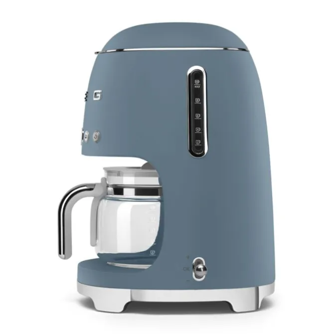 SMEG 50's style koffiezetapparaat kunststof Storm Blue