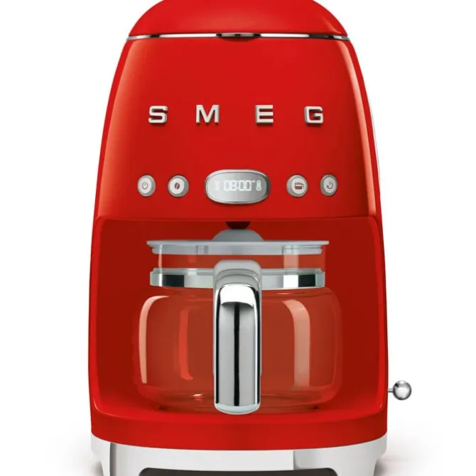 SMEG 50's style koffiezetapparaat kunststof rood