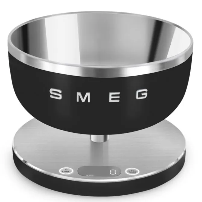 SMEG 50's style KSC01 digitale weegschaal 5 kg mat zwart